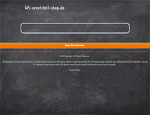 Tablet Screenshot of kfz-ersatzteil-shop.de